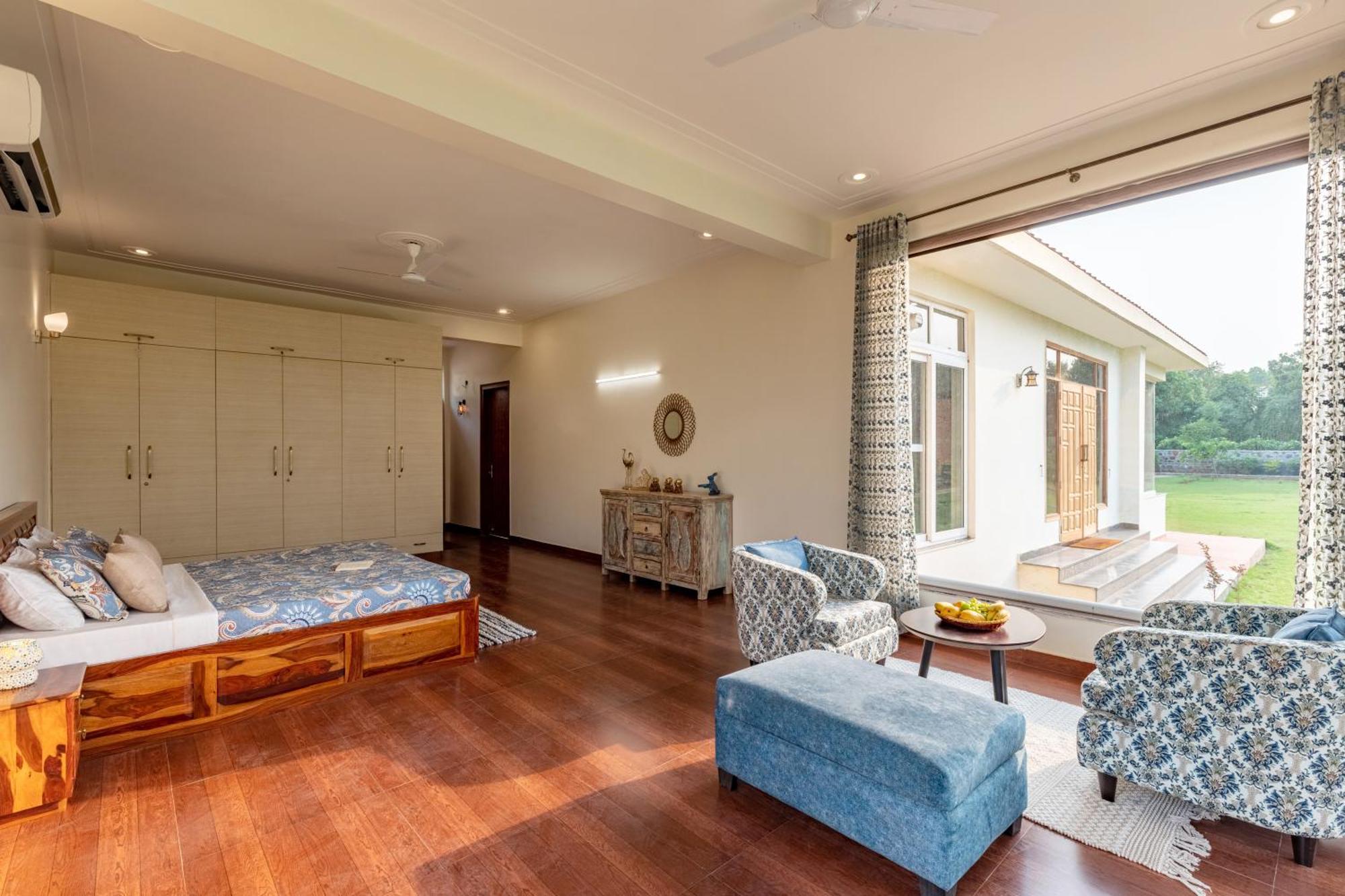 Alaya Stays Raga 2Bhk Farmstay With An Entertainment Lounge Sohna Exterior foto